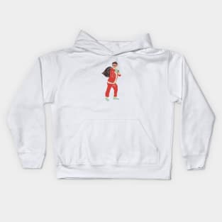 Hipster Santa Kids Hoodie